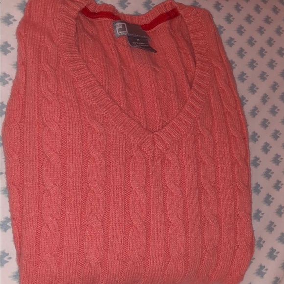jcpenney Sweaters - Salmon knit v-neck sweater